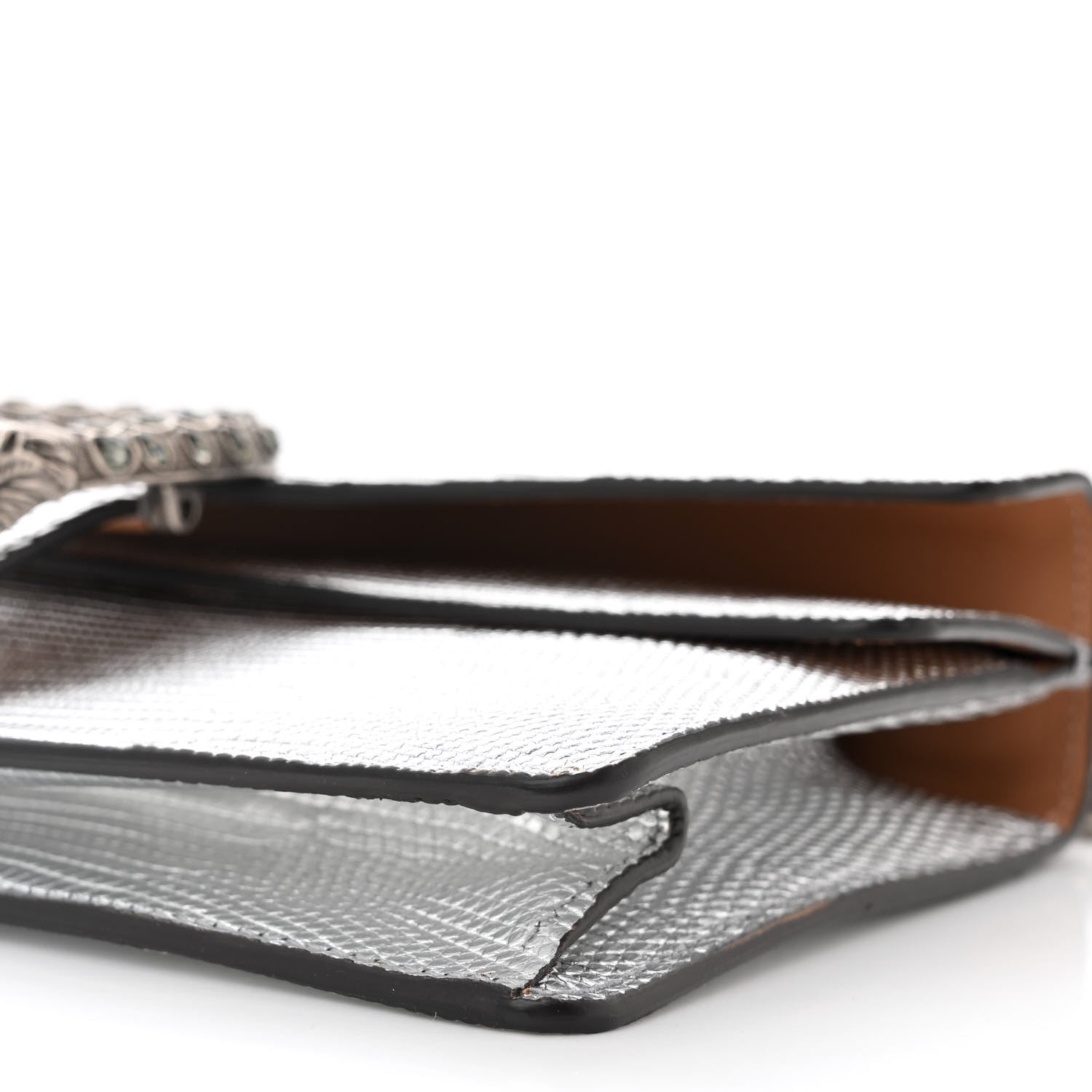 Gucci Lizard Crystal Small Dionysus Shoulder Bag Silver 10 of 12