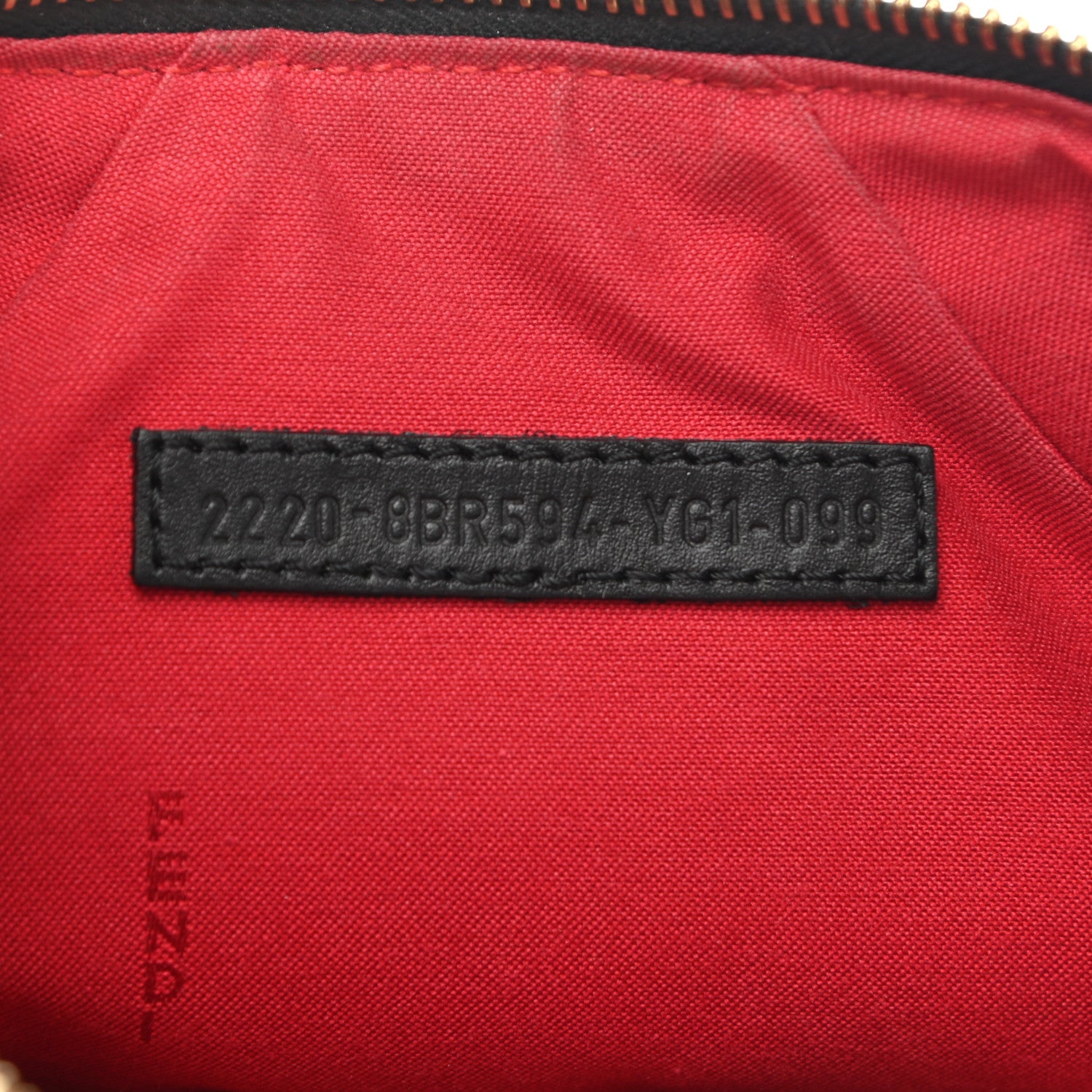 Fendi Zucchino Spalmati Forever Pochette Moro Black 7 of 8
