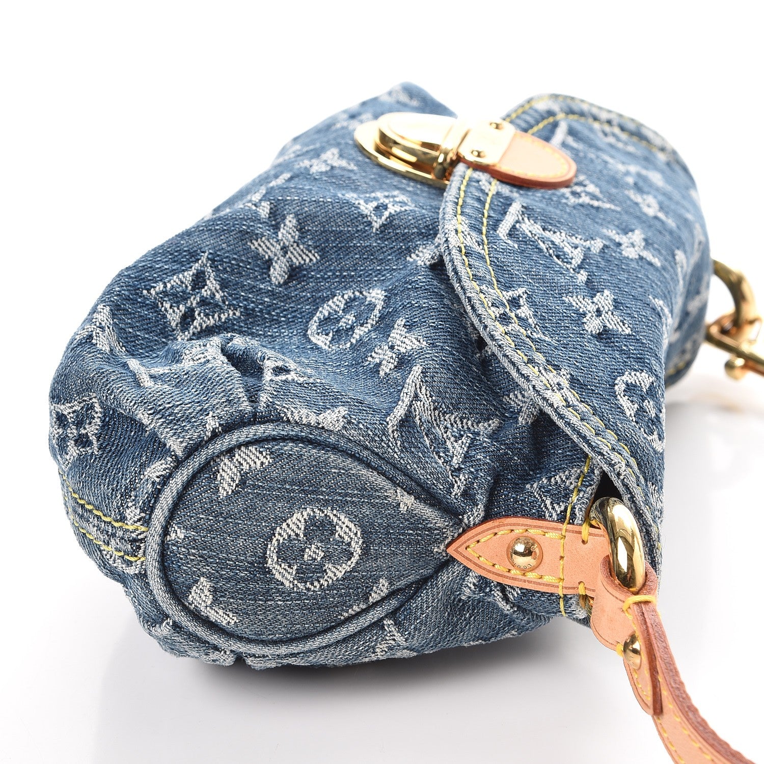 Louis Vuitton Monogram Denim Mini Pleaty Blue 8 of 10