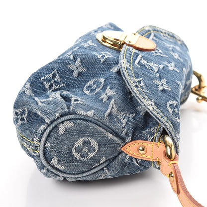 Louis Vuitton Monogram Denim Mini Pleaty Blue 8 of 10