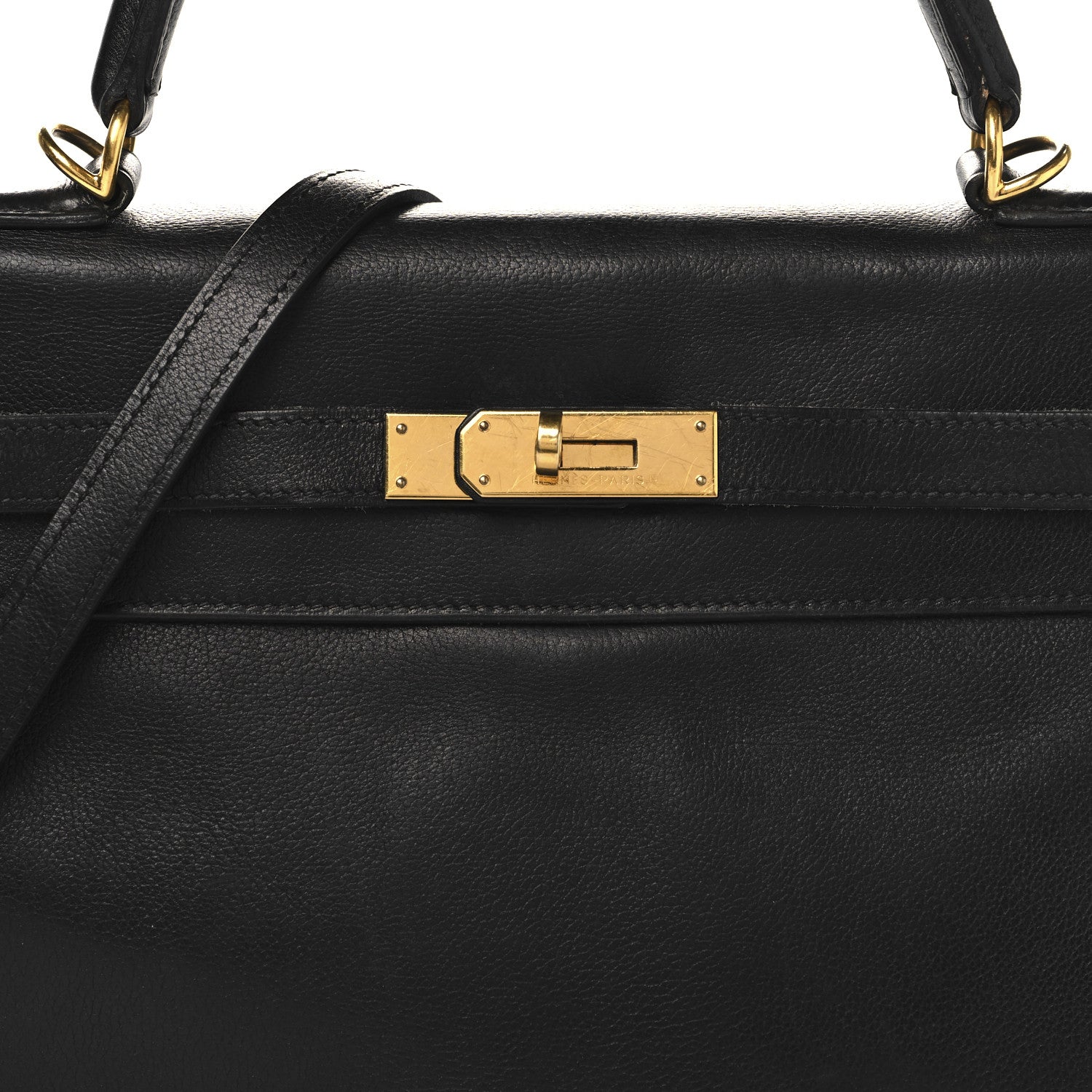 Hermes Evergrain Kelly Retourne 32 Black 8 of 21