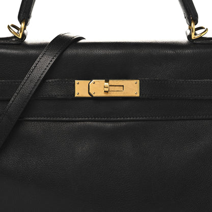 Hermes Evergrain Kelly Retourne 32 Black 8 of 21
