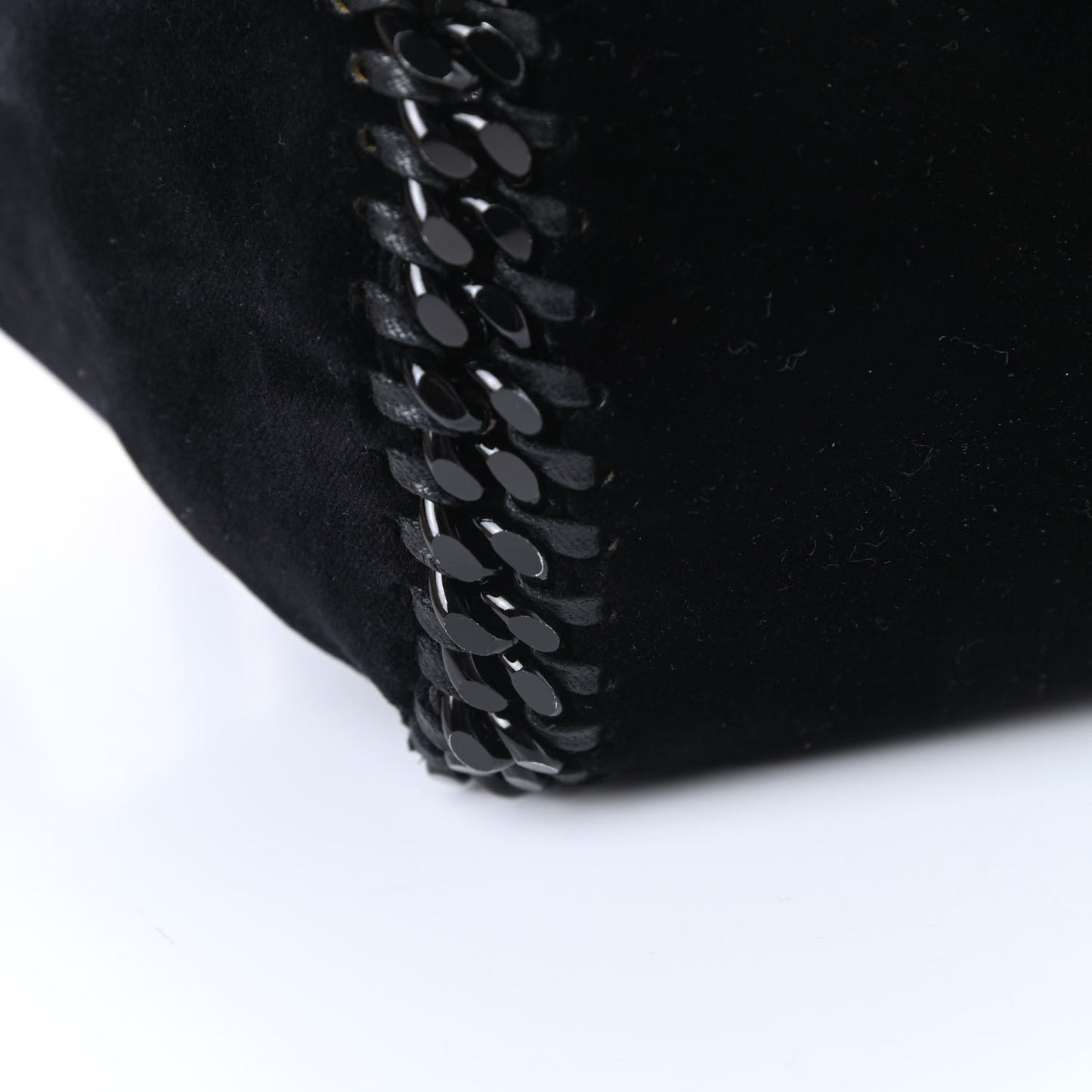 Velvet Falabella Reversible Mini Fold Over Tote Black