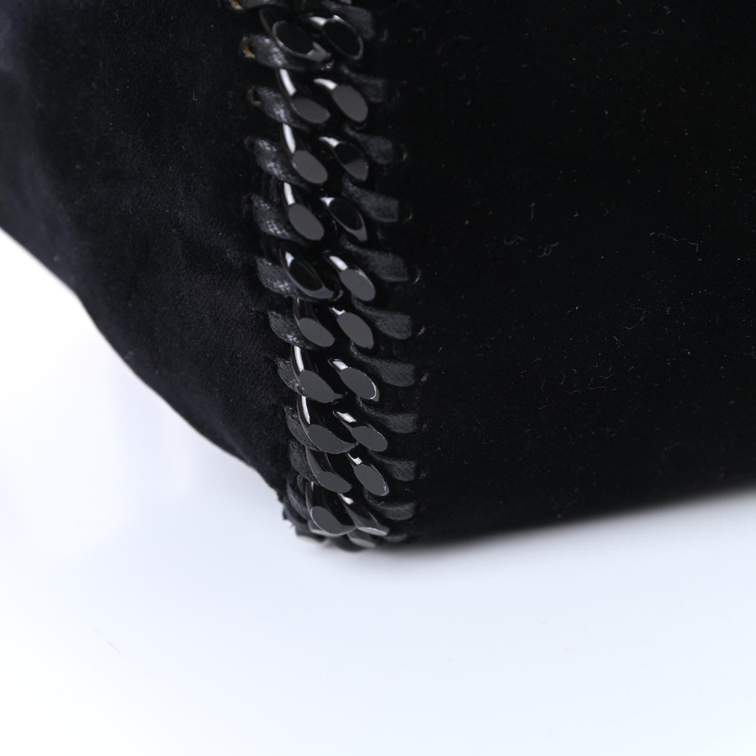 Stella McCartney Velvet Falabella Reversible Mini Fold Over Tote Black 13 of 14