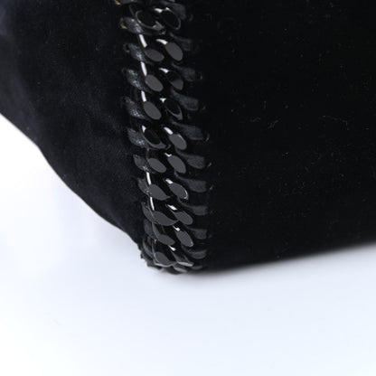 Stella McCartney Velvet Falabella Reversible Mini Fold Over Tote Black 13 of 14