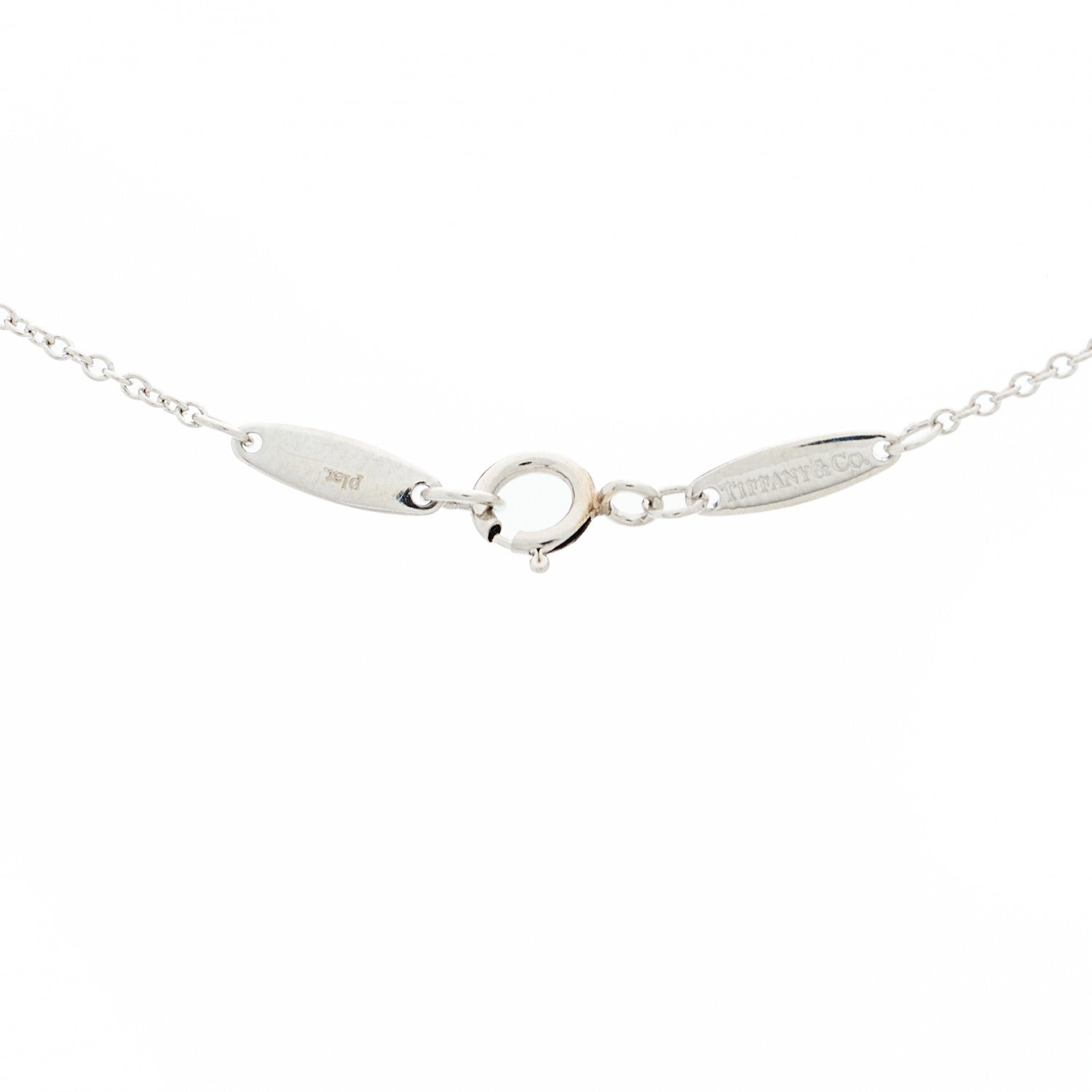 Tiffany Platinum Diamond .17ct Elsa Peretti Diamonds by the Yard Pendant Necklace 7 of 7