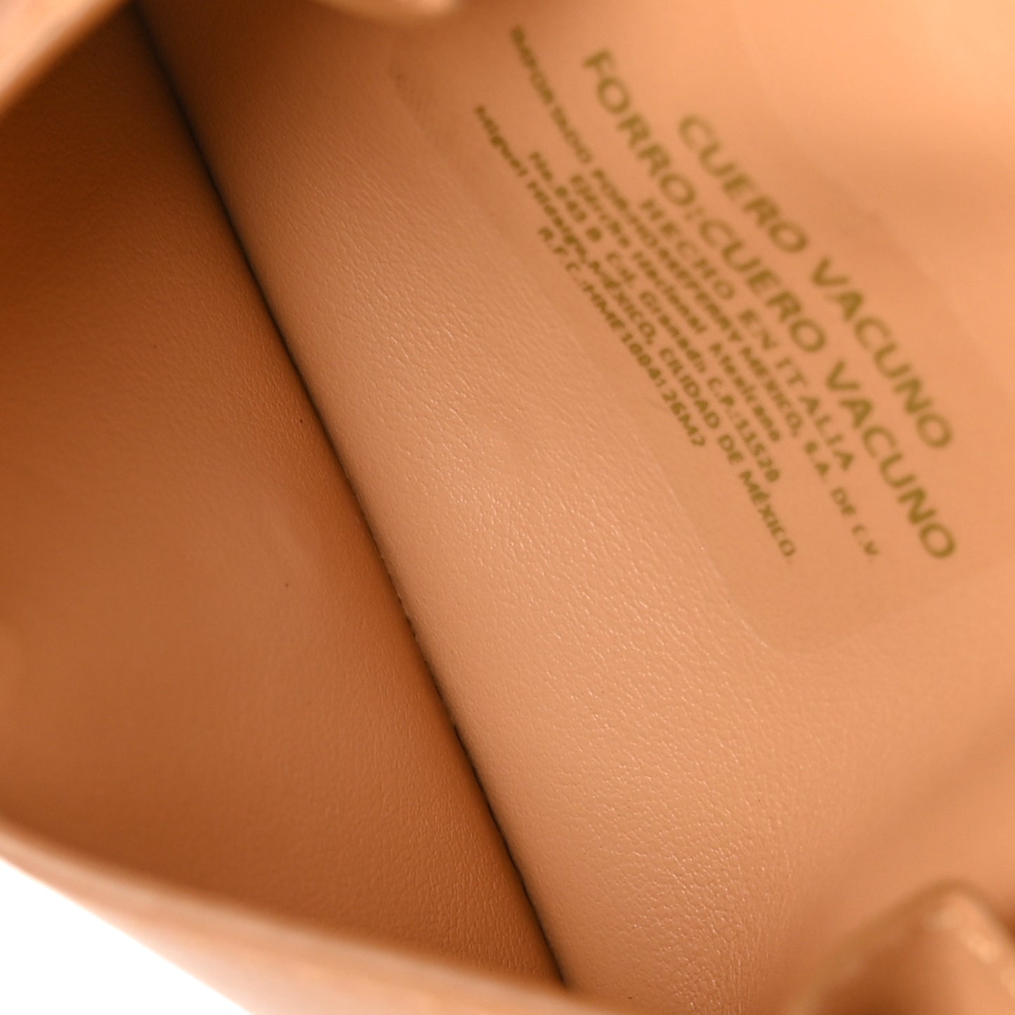 Calfskin Jessie Chain Card Case Warm Sand