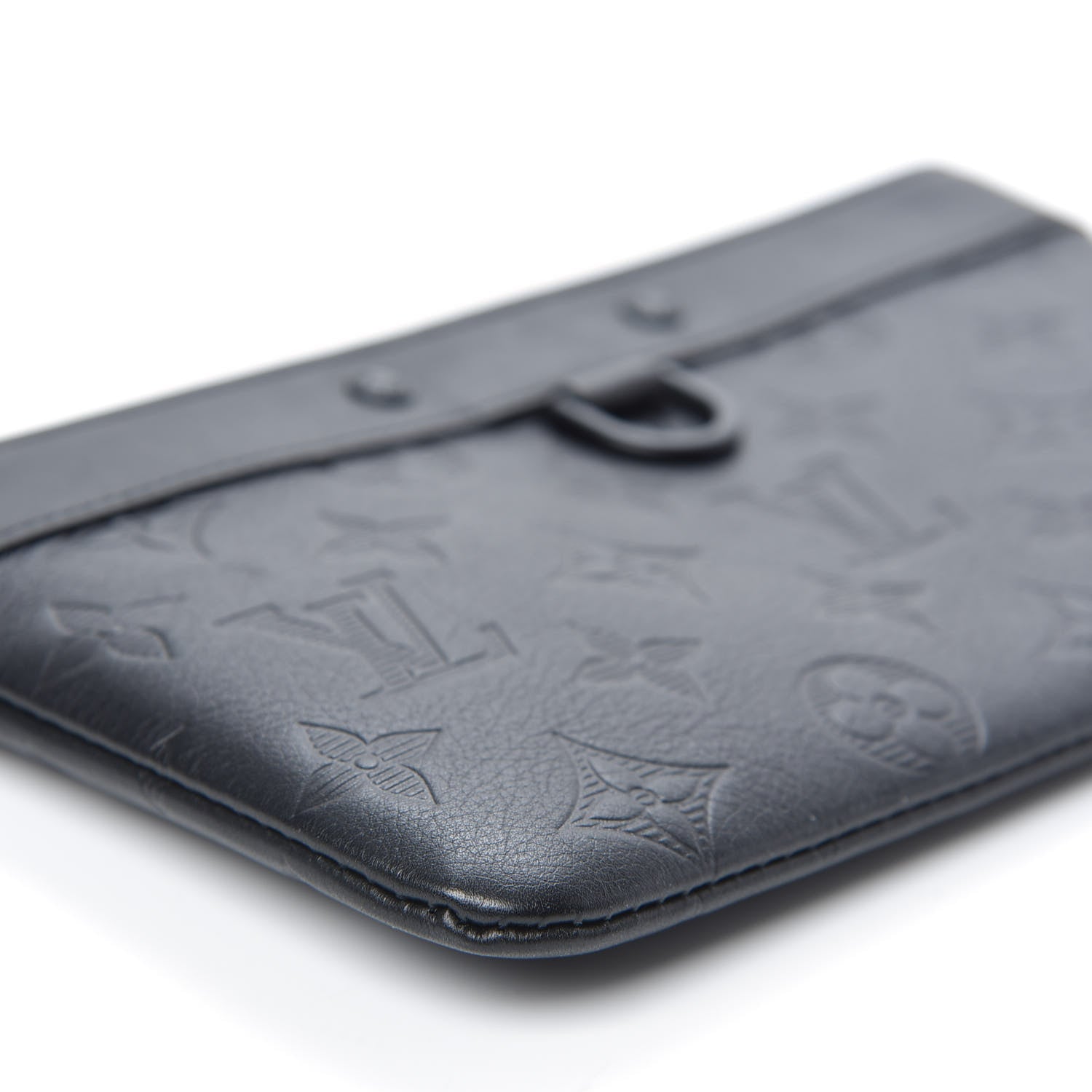 Louis Vuitton Calfskin Monogram Shadow Discovery Pochette PM Black 7 of 8