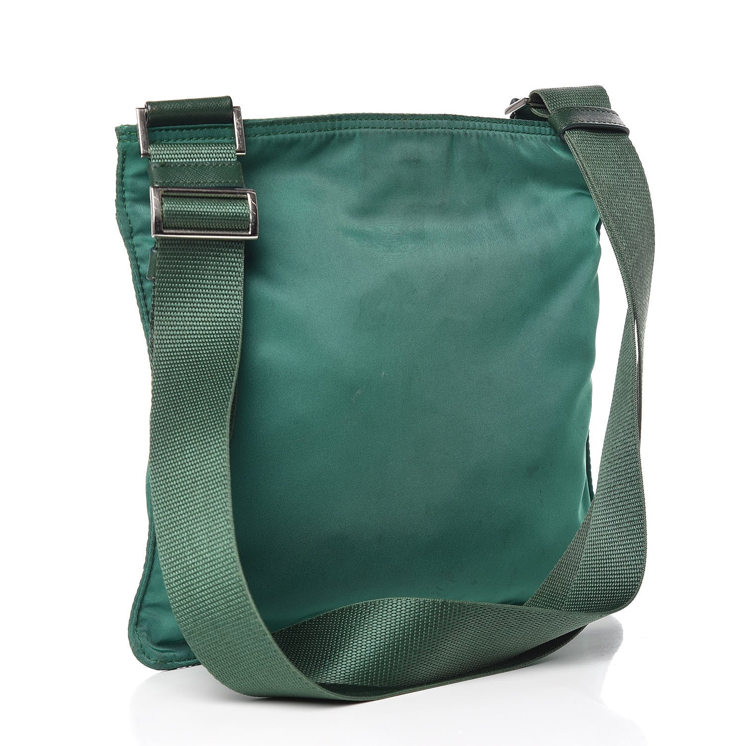 Prada Nylon Vela Flat Messenger Bag Oleandro 3 of 15