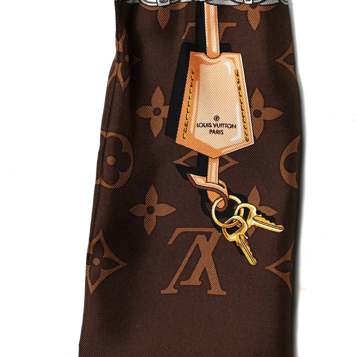 Silk Monogram Confidential Bandeau Brown