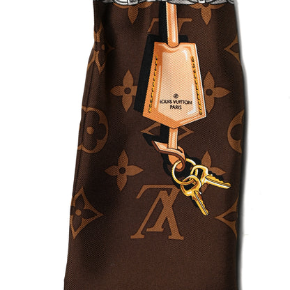 Louis Vuitton Silk Monogram Confidential Bandeau Brown 3 of 4