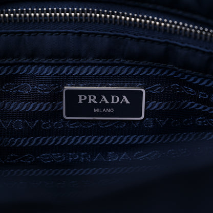 Prada Nylon Tessuto Impuntu Quilted Shoulder Bag Baltico 5 of 7