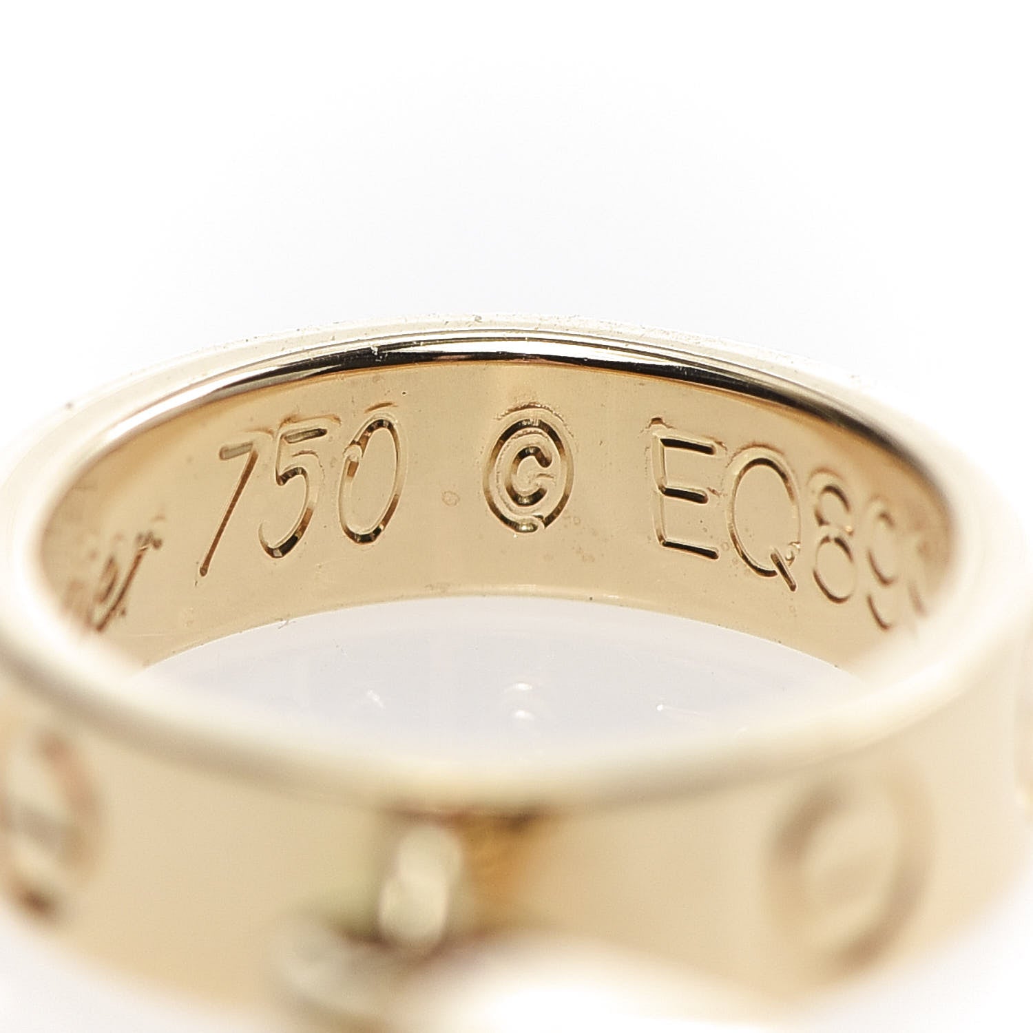 Cartier 18K Yellow Gold LOVE Ring Charm 5 of 6
