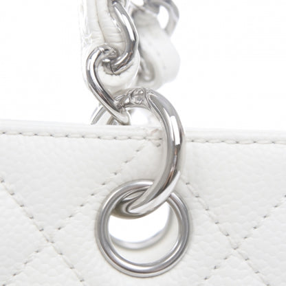 Chanel Caviar Petit Shopping Tote PST White 6 of 14