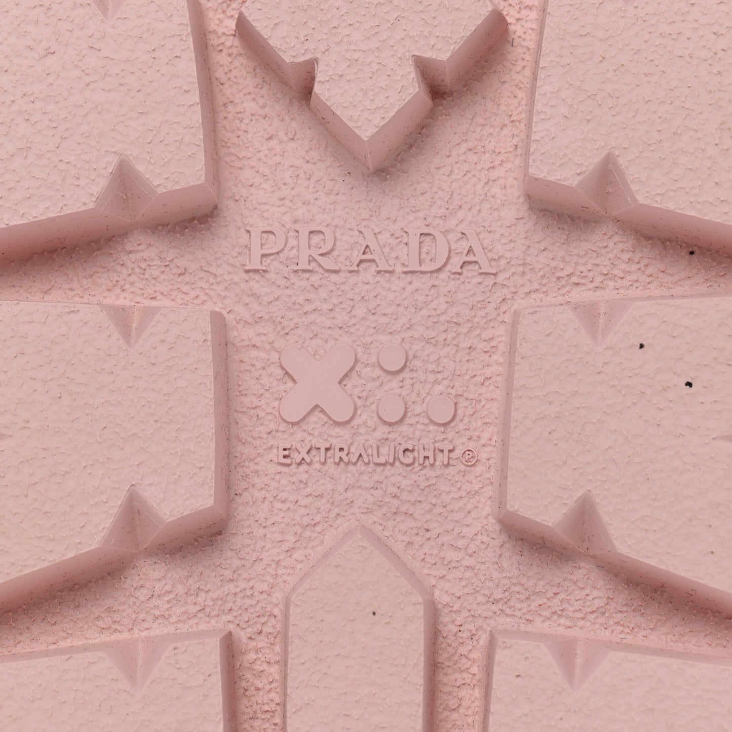 Shearling Metal Triangle Logo Lug Sole 20mm Slide Sandals 41 Orchidea