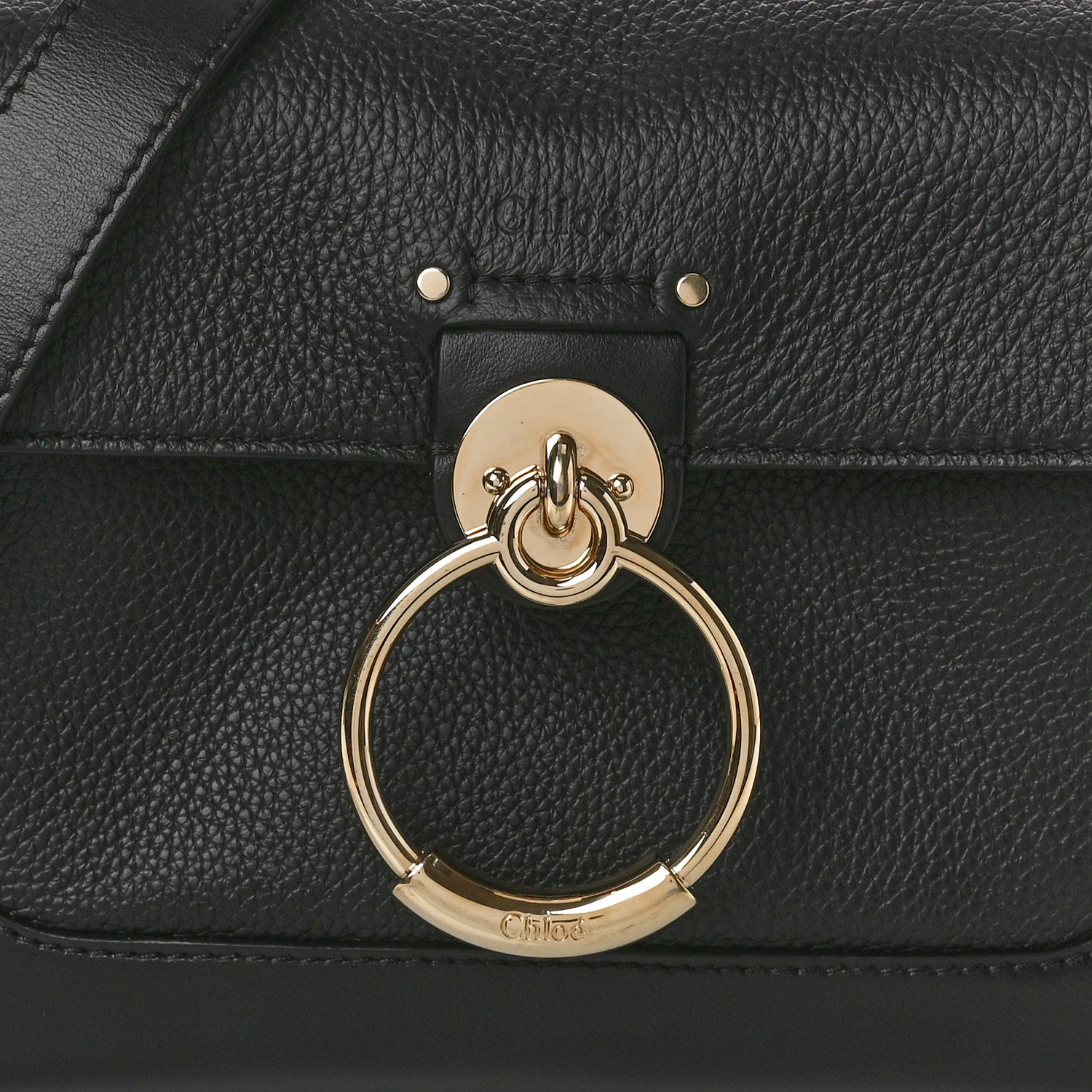 Chloe Calfskin Mini Tess Day Bag Black 7 of 9