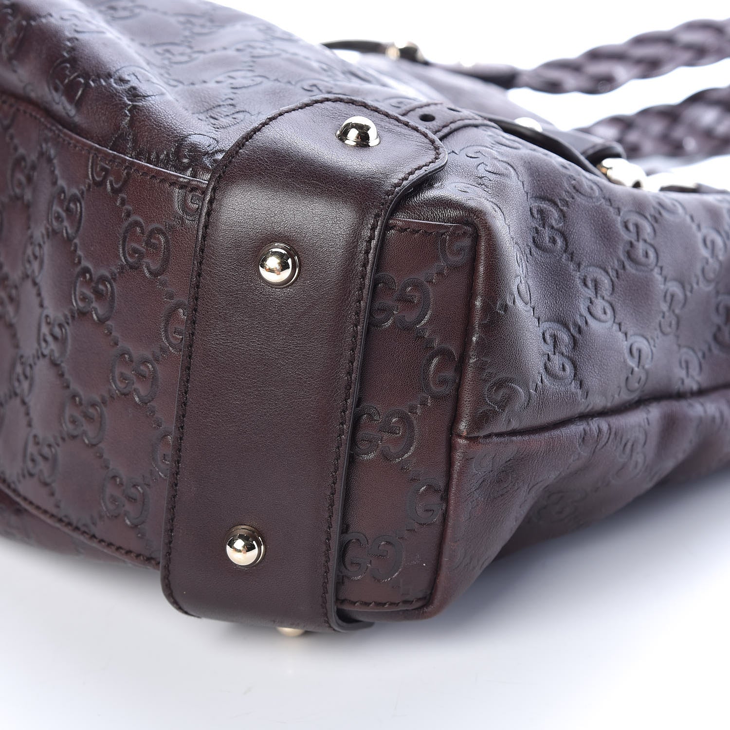 Gucci Guccissima Small Pelham Shoulder Bag Chocolate 8 of 8