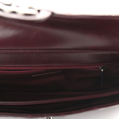 Chanel Calfskin Quilted Large Perfect Edge Flap Burgundy 4 of 12