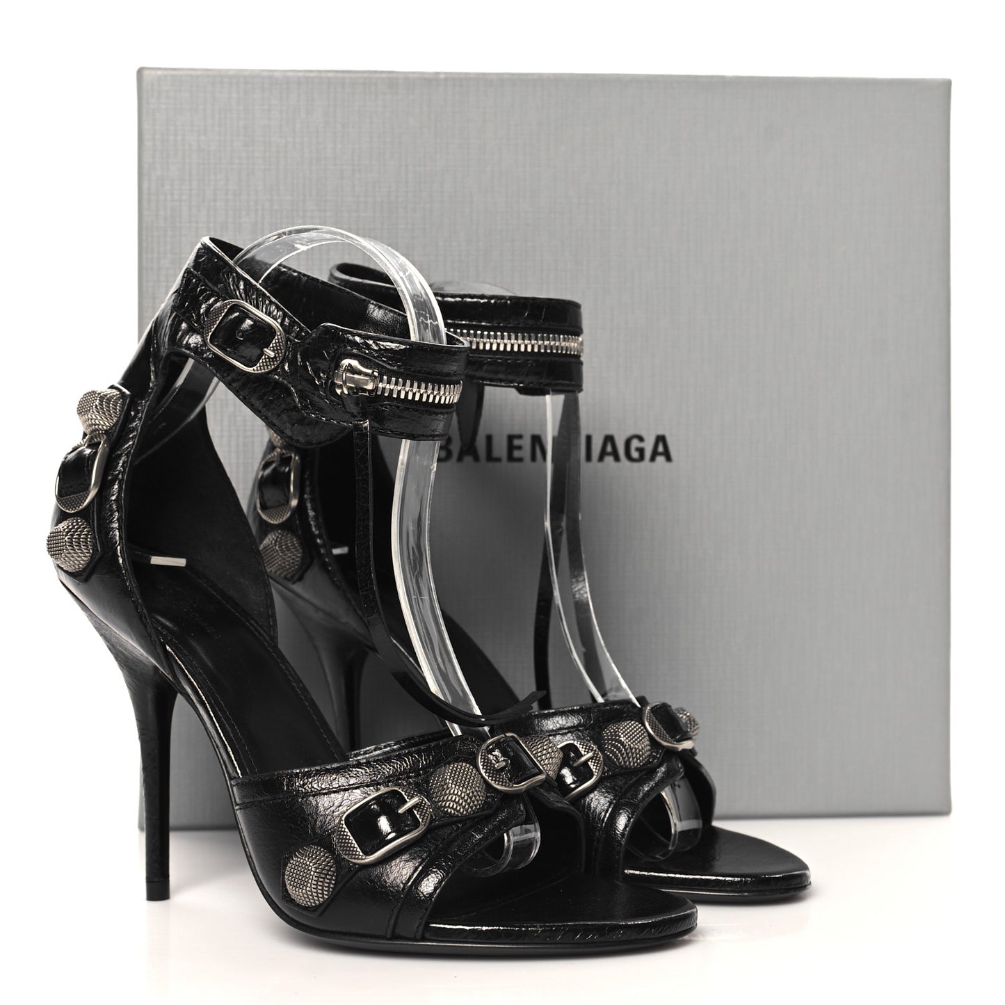 Agneau Arena Cagole 110mm Sandals 37 Black