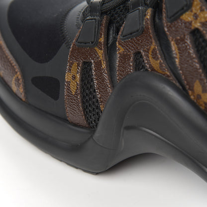 Louis Vuitton Calfskin Patent Monogram LV Archlight Sneakers 42 Black 20 of 20