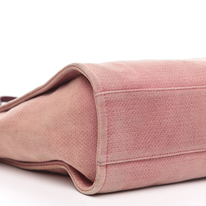 Chanel Canvas Small Deauville Tote Red 8 of 12