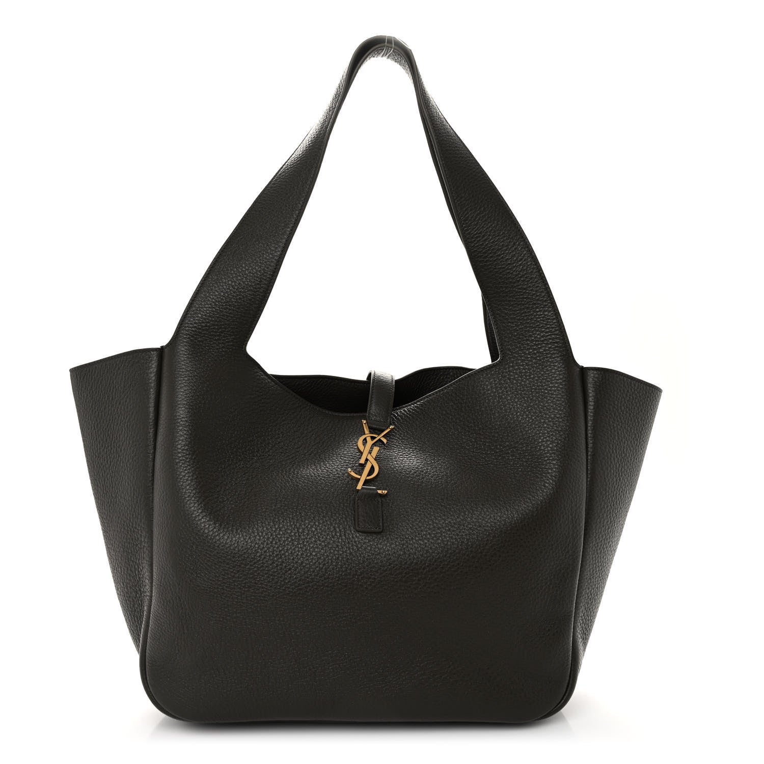 Saint Laurent Grained Deerskin Bea Tote Musk 1 of 9