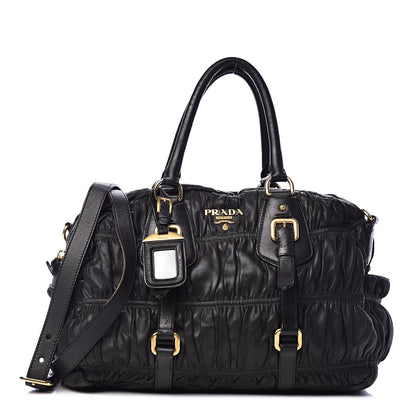 Prada Nappa Gaufre Satchel Black 1 of 13