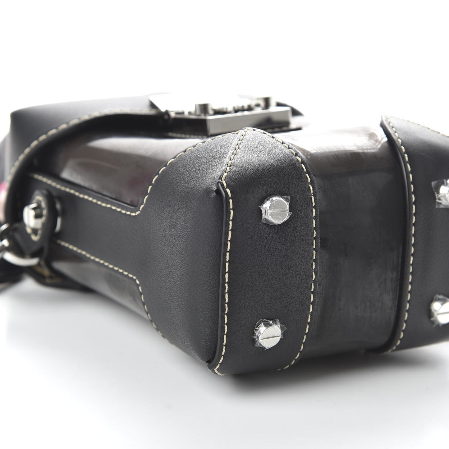 Transparent Mini Berlin Crossbody Black