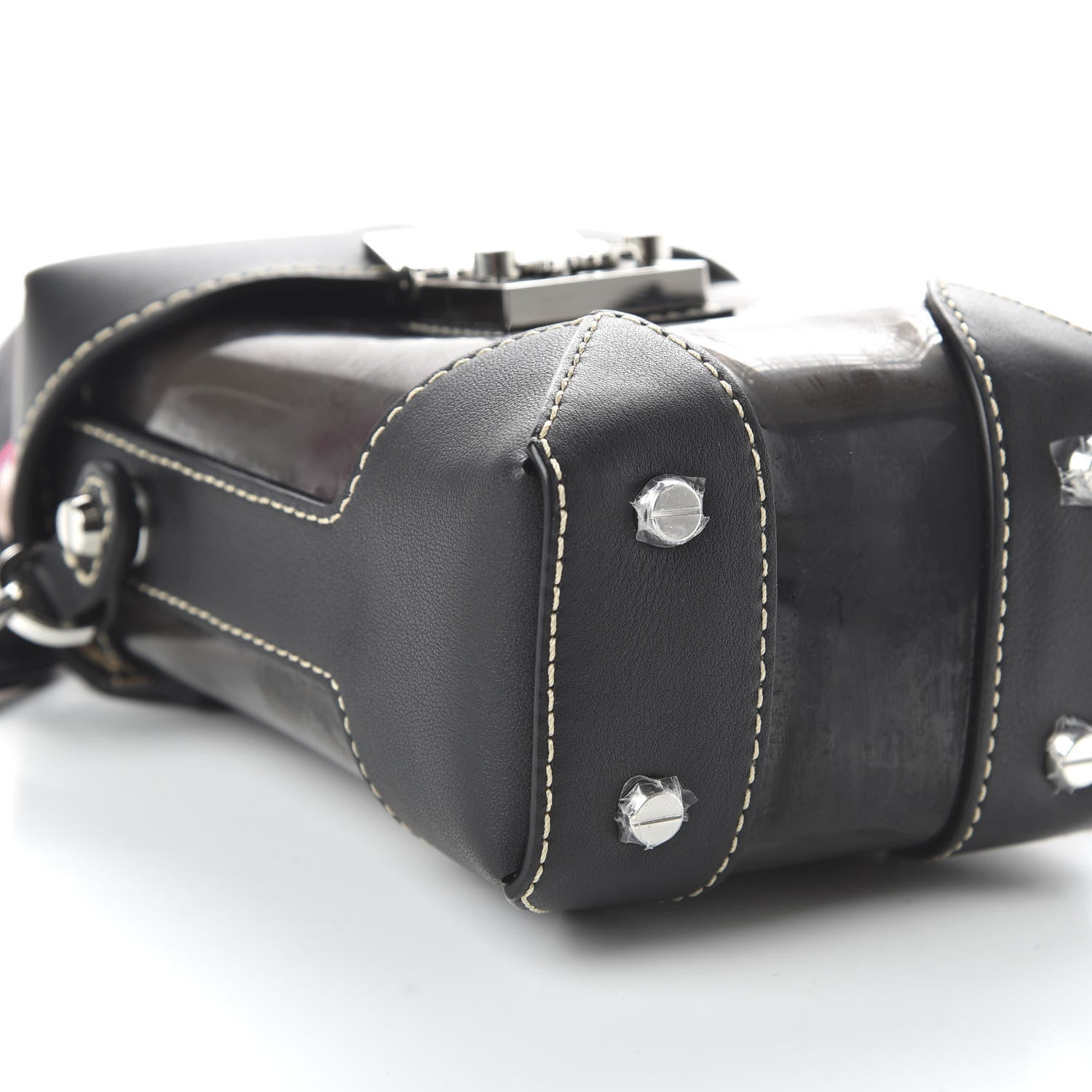MCM Transparent Mini Berlin Crossbody Black 6 of 10