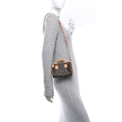 Louis Vuitton Monogram Nano Speedy Bandouliere 2 of 10