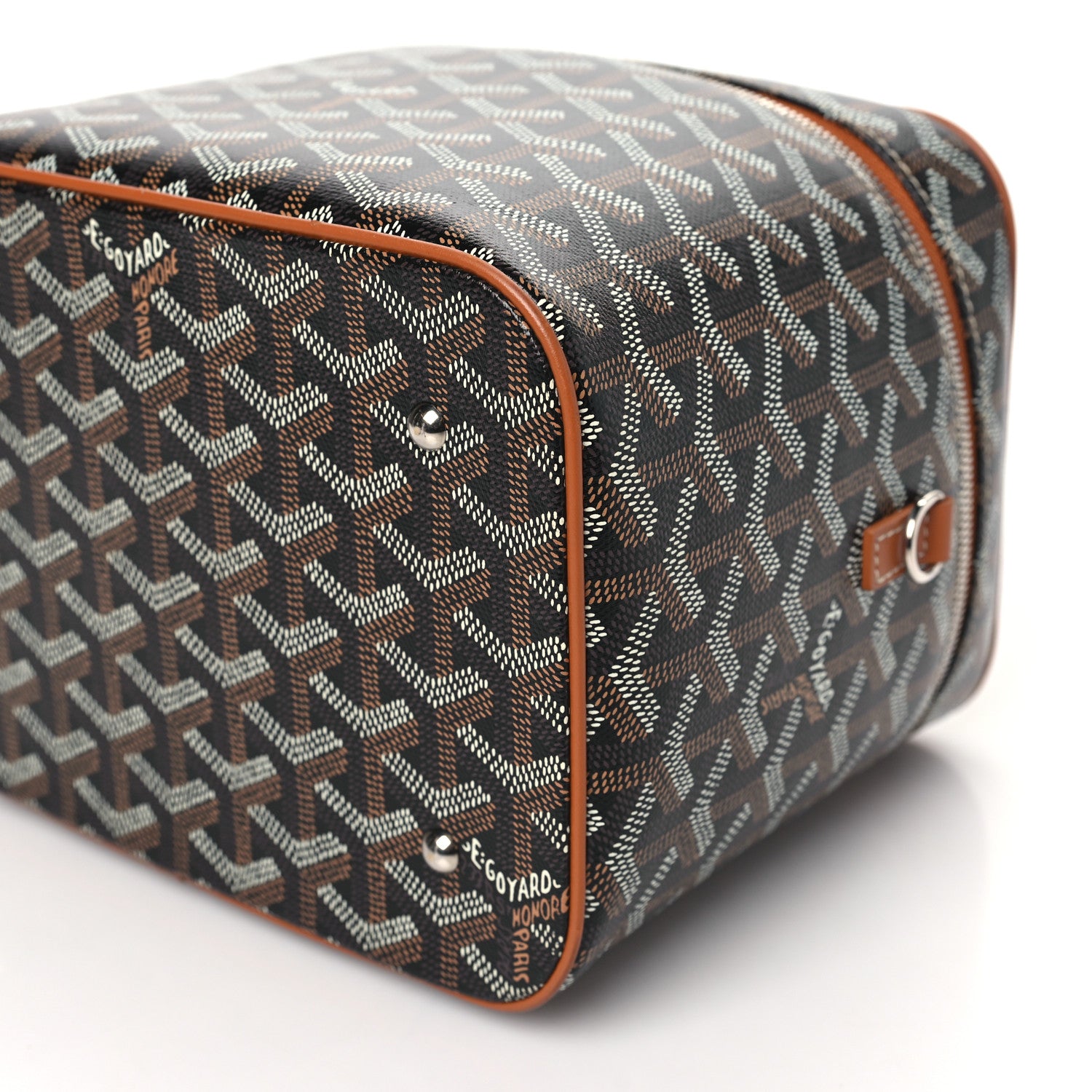 Goyard Goyardine Muse Vanity Case Black Gold 10 of 10