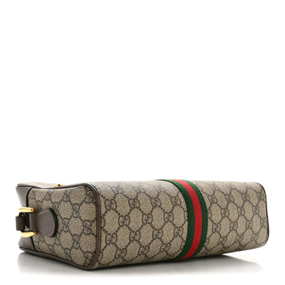 Gucci GG Supreme Monogram Web Small Ophidia Shoulder Bag Brown 4 of 15