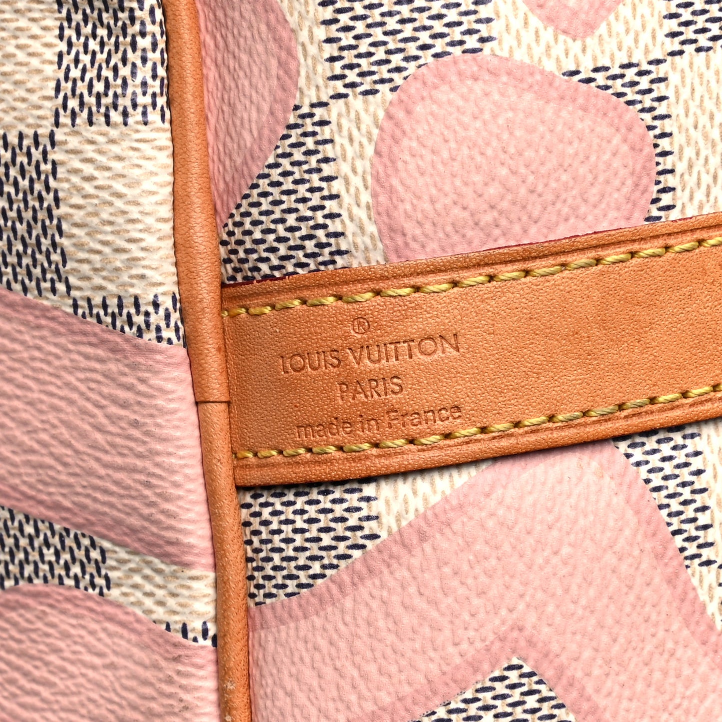 Damier Azur Tahitienne Speedy Bandouliere 30 Rose Ballerine