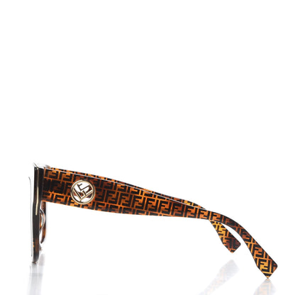 Fendi Acetate F is Fendi 51mm Cat Eye Sunglasses FF 0359/S Tortoise Camouflage 3 of 7