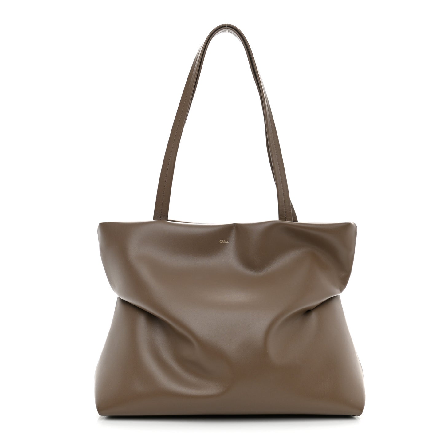 Calfskin Judy East West Tote Brown
