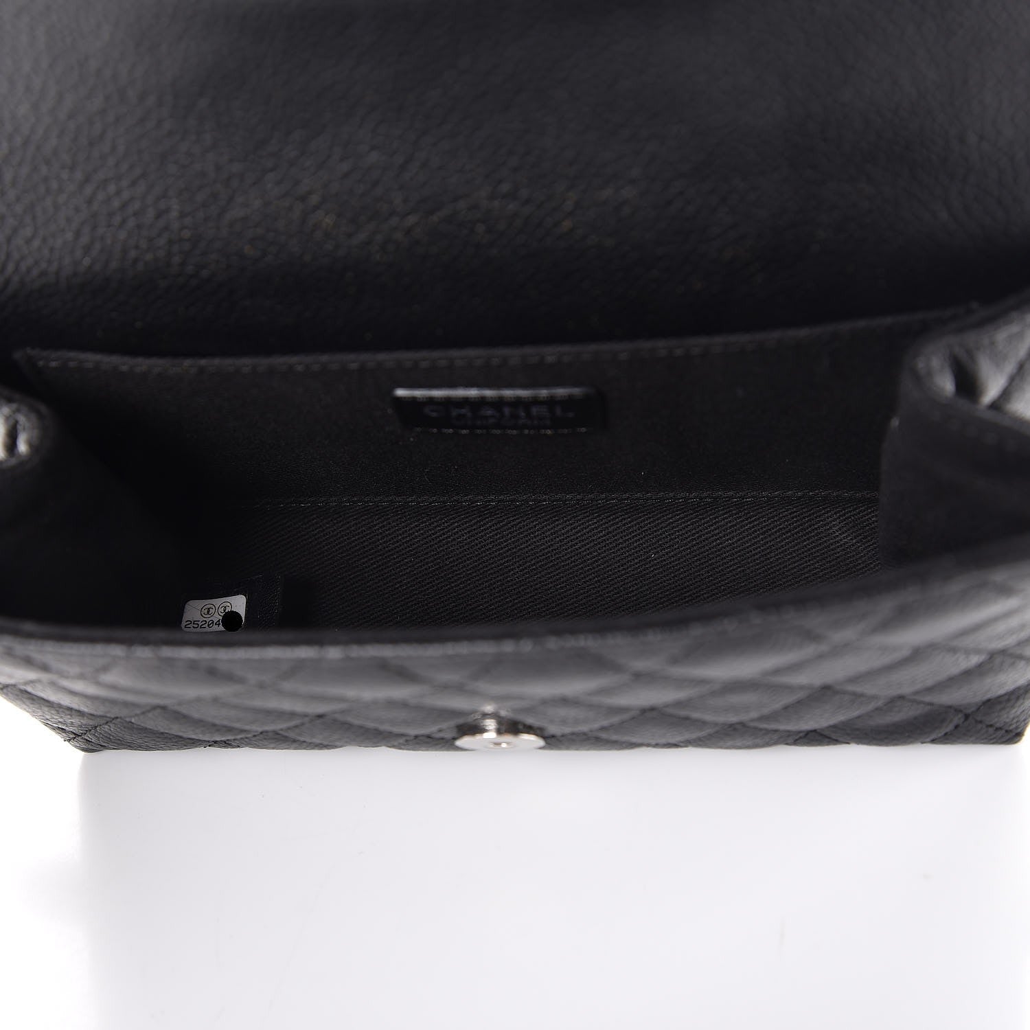Chanel Grained Calfskin Quilted 2.55 Reissue Flap Belt Bag Clutch Black 7 of 7