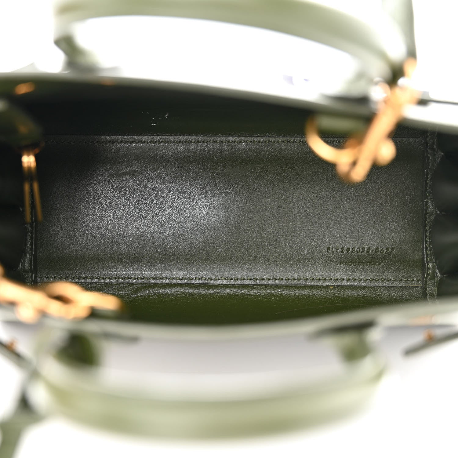 Saint Laurent Calfskin Nano Supple Sac De Jour Green 5 of 10