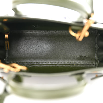 Saint Laurent Calfskin Nano Supple Sac De Jour Green 5 of 10