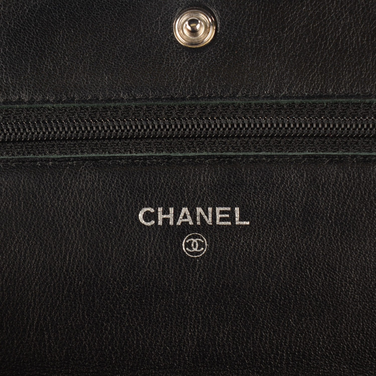Chanel Caviar Timeless CC Wallet on Chain WOC Black 5 of 8