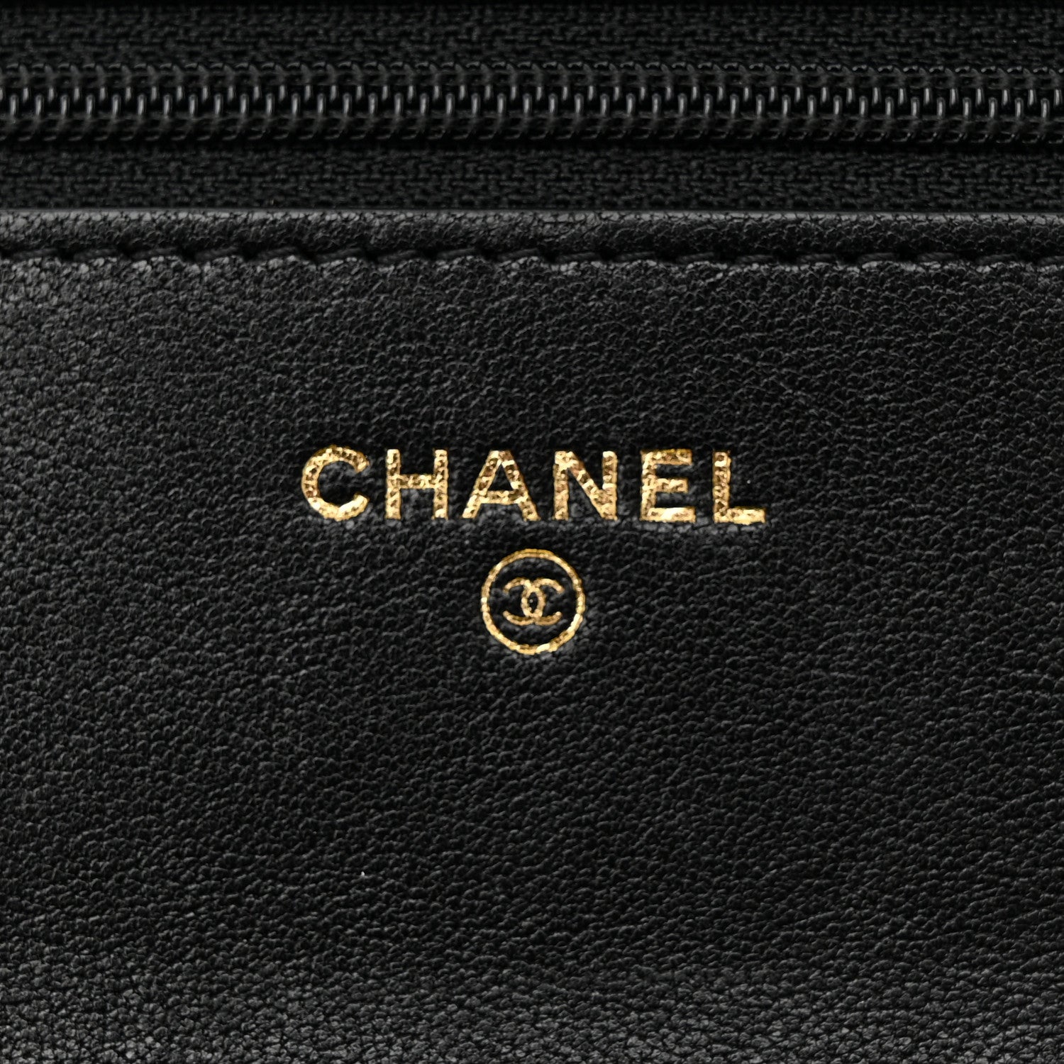 Chanel Caviar Chevron Quilted Vintage Mademoiselle Wallet On Chain WOC Black 7 of 13