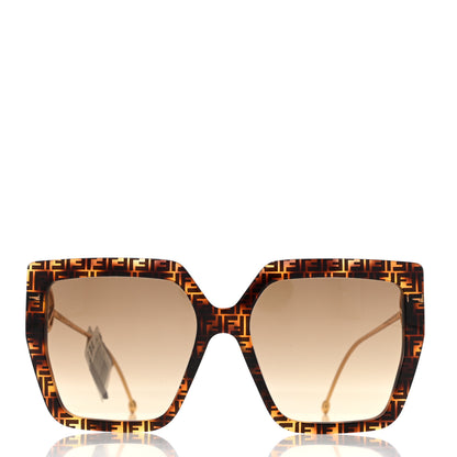 Fendi Acetate Metal F is Fendi FF Butterfly Sunglasses FF 0410/S Havana 3 of 7
