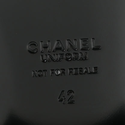 Chanel Lambskin Mens Stitched CC Loafers 42 Black 8 of 9