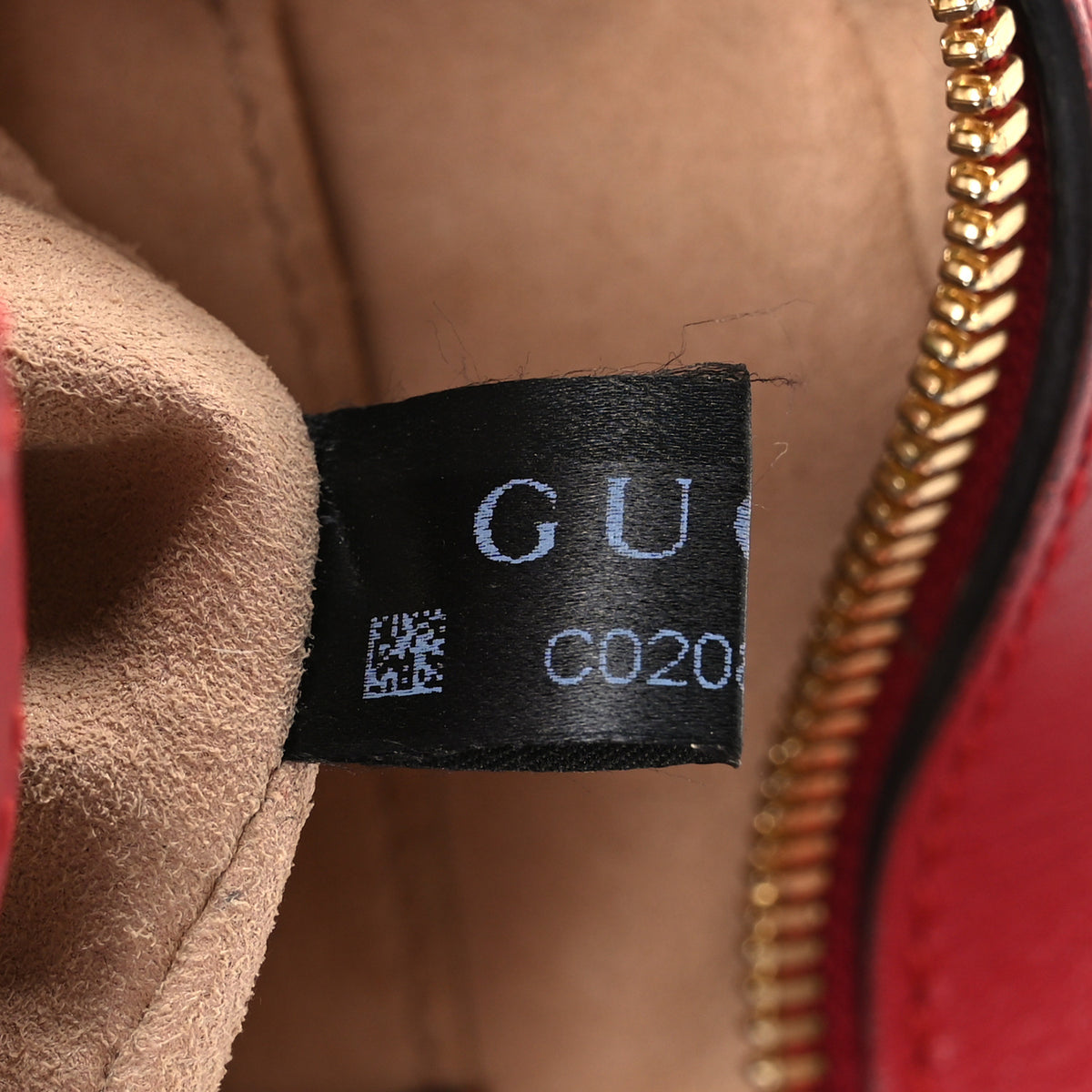 Gucci GG Supreme Monogram Blooms Mini Chain Shoulder Bag Beige Blue Navy Hibiscus Red 8 of 11