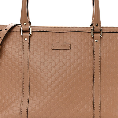 Gucci Soft Microguccissima Small Zippered Satchel Camelia 8 of 11