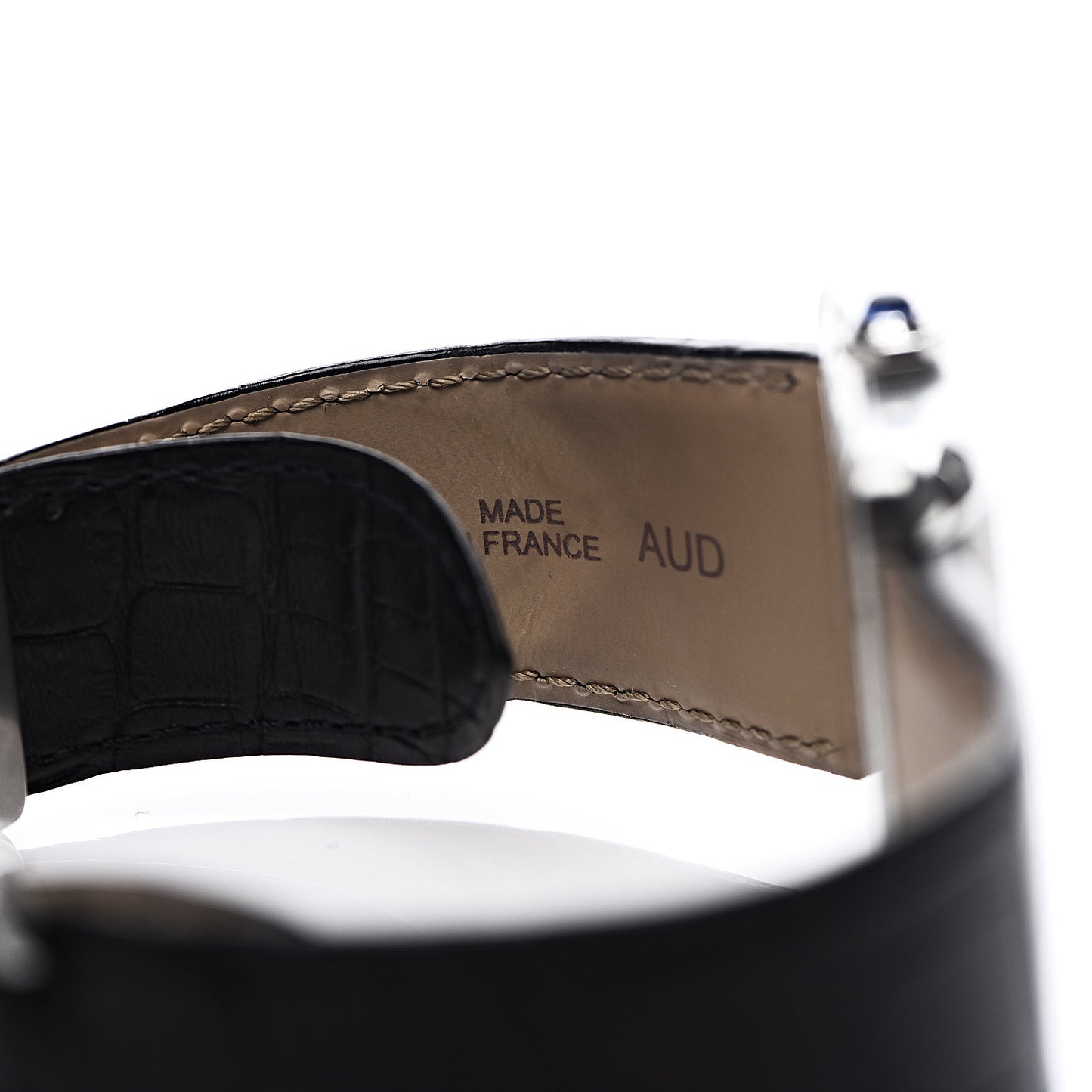Stainless Steel Alligator 34mm Tank MC Automatic Watch Black
