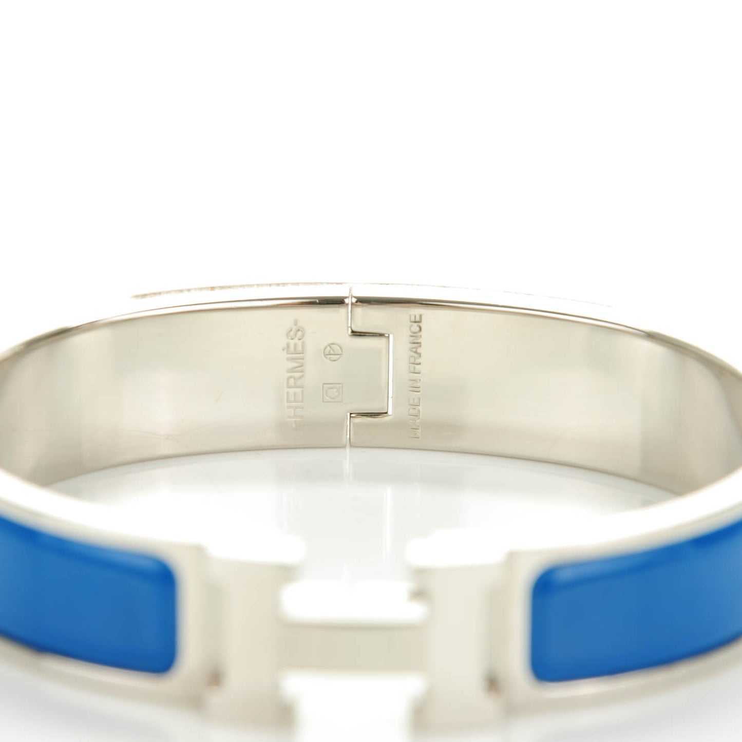 Enamel Narrow Clic Clac H Bracelet PM Bleu Profond