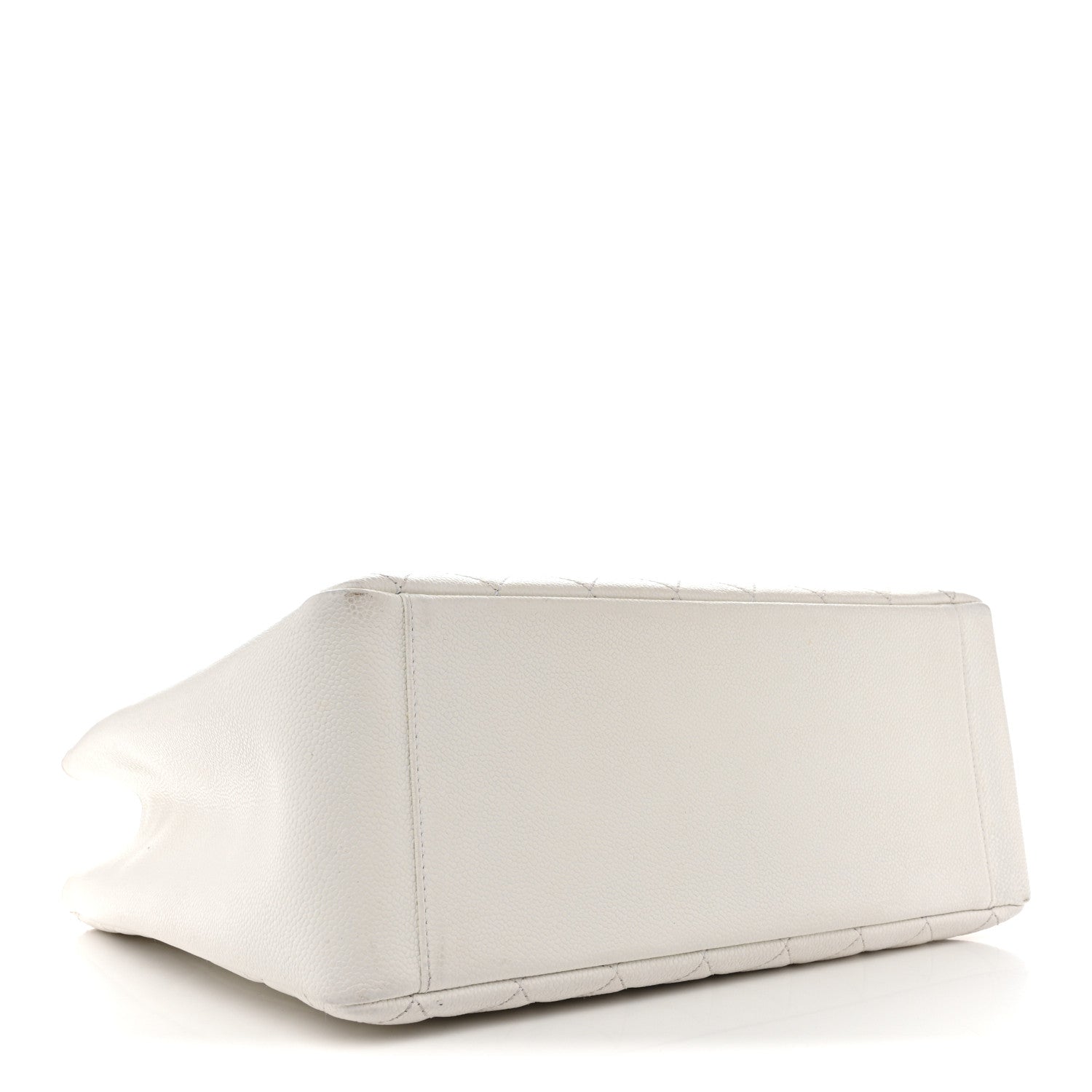 Chanel Caviar Quilted Grand Shopping Tote GST White 4 of 14