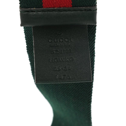 Gucci Canvas Torchon Double G Web Belt 85 34 Verde 4 of 4