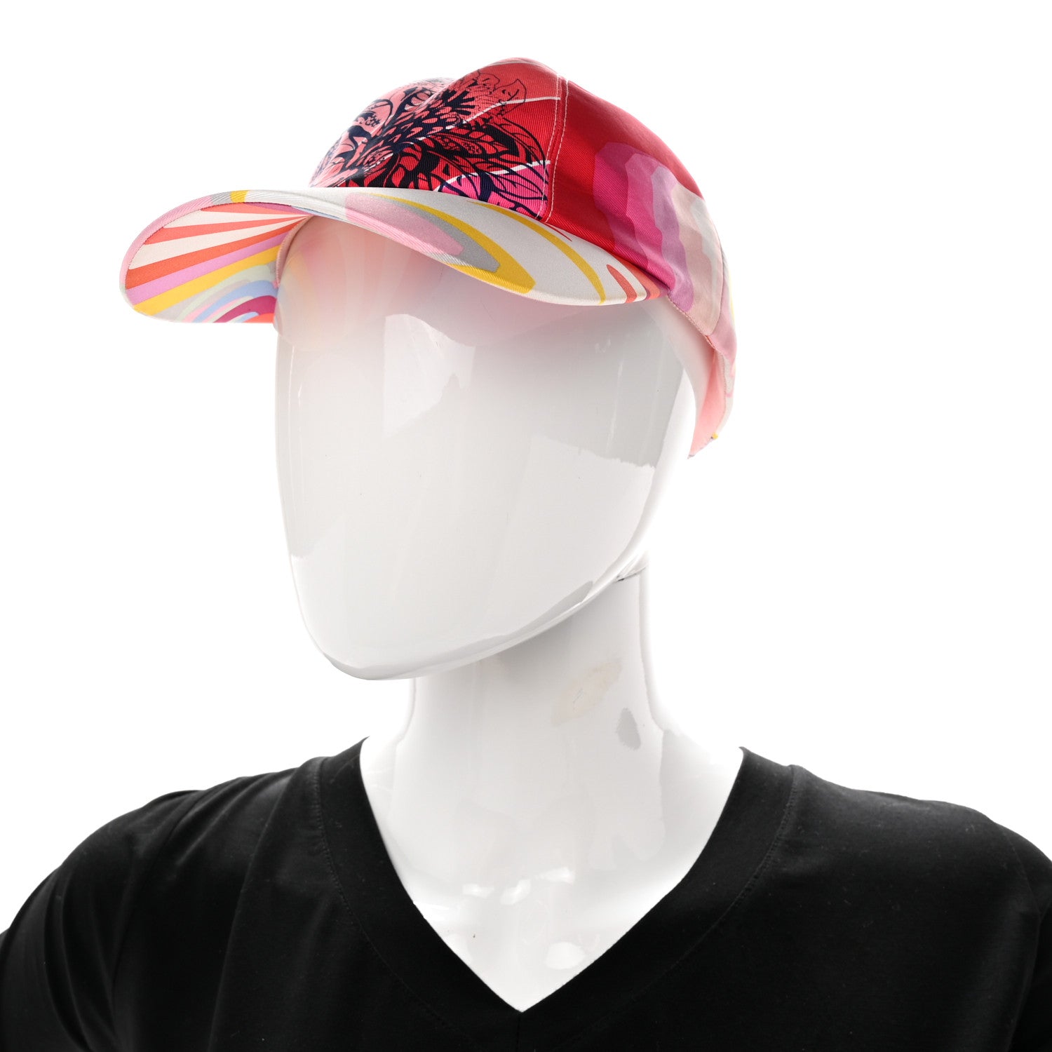 Hermes Silk Davis Patchwork Cap 56 2 of 11
