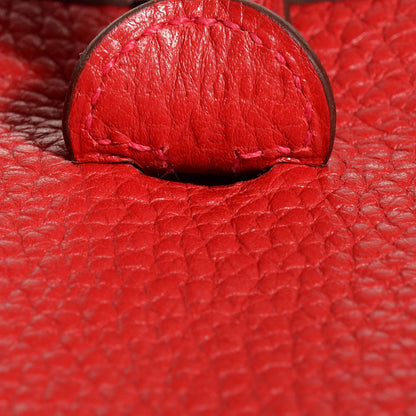 Hermes Taurillon Clemence Evelyne TPM Rouge Casaque Crevette 8 of 16